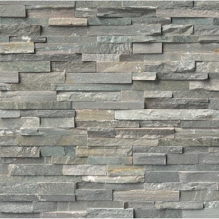 Ackland Stonecrest Cobalt Mist  4.5 in. x 9 in. Splitface  Natural Stone Ledger Corner Wall Tile, 8PK AKPLPQCOMI4.5X9FCR-CA